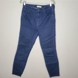 Madewell 10" High Riser Skinny Skinny Jeans Size 29 Dark Blue